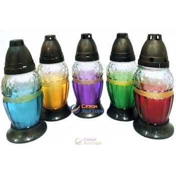 Лампадка стеклянная на 20 часов Лента микс